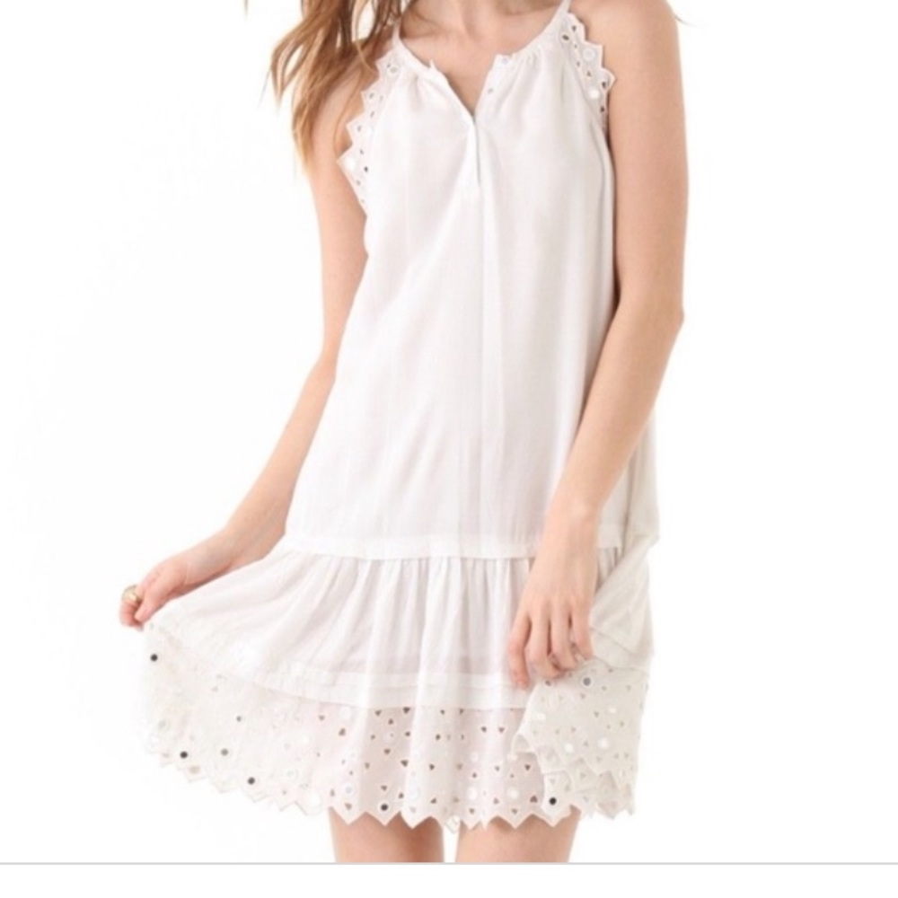 Rebecca Taylor white eyelet mirror sundress